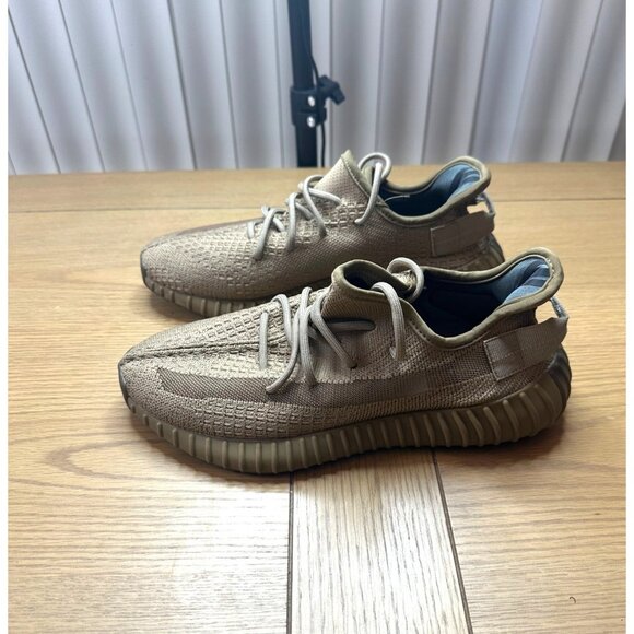 Adidas Yeezy Boost 350 V2 Earth Men's Knit Sport Shoe Sneakers Brown Tans - Picture 4 of 15